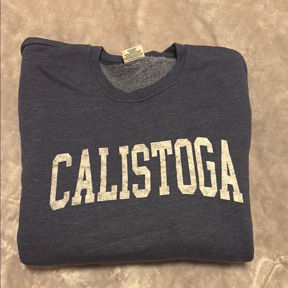 Calistoga Navy Crewneck Sweater